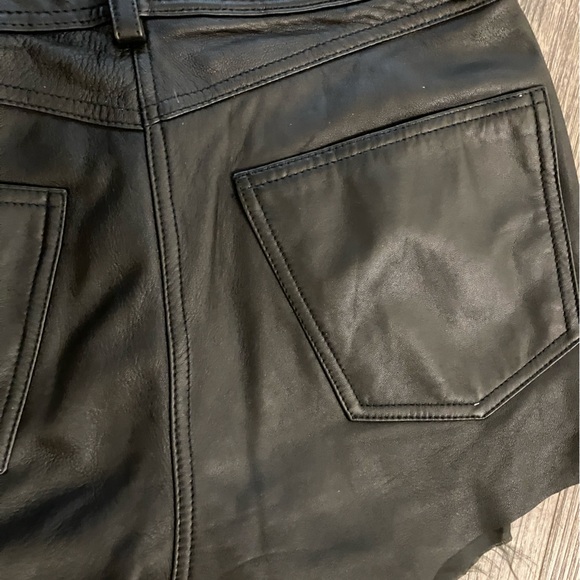 Vintage Leather Cut Off Shorts by Rampage - Picture 12 of 13